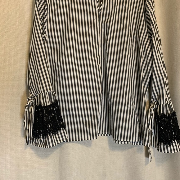 Worthington blouse gray and white - Picture 5 of 6